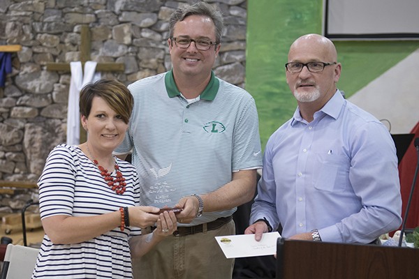 The Leeds Area Chamber of Commerce 2016 Teacher of the Year was awarded to Cassie Pulliam at the Chamber Luncheon in May 2017.