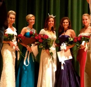Miss Leeds Area 2015: Elisabeth Chramer, 1st: Alyssa Boyd, 2nd: Haley Barber, 3rd Jessica Procter, and 4th: Rachel Persall (photo by: Valerie Chramer)