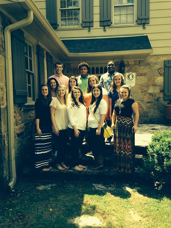 2014-2015 Leeds Area Chamber of Commerce Diplomats from Leeds High School-Milly O'Barr, Kalei Whitson, Ali Chambers, Tori Wolfe, Elise Turner, Macy Vandergrift, Sydney St. John, Abby Smith, Emily Farrington, Adam Brown, Izzy Smith and Michael Rankins.