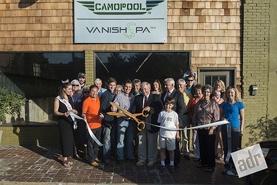 Camo Pool and Vanish Spa ribbon cutting celebrated their grand opening last week hosted by the City of Leeds and the Leeds Area Chamber of Commerce photo by adrbusinessmarketingstrategies.com