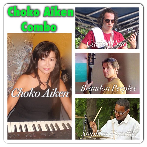 Choko Aiken Combo will perform on the main stage at 4 PM Leeds Creek Bank Festival Saturday April 25, 2015