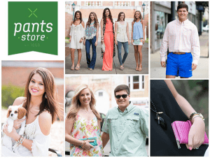 Pants Store 5 Day Sale! Wed, April 29 - Sun, May 3, 2015 - The SALE you've been waiting for all Spring! Come by and shop 20% off everything in the store (*some exclusions apply). Get the best prices on some of your favorite brands for the next 5 days only!