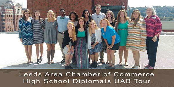 Leeds Area Chamber of Commerce High School Diplomats toured UAB Hospital Birmingham to learn more about the medical field & careers available | 205.699.5001