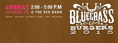 Join The Red Barn for their 8th Annual Open House Event of “Bluegrass & Burgers” this Sunday, October 4th from 2:00 – 5:00 PM located at 2700 Bailey Road