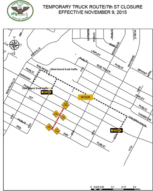 City of Leeds Street Closure Notification for 2nd Avenue Between 6th Street and 8th Street due to construction activity. | Leeds Area Chamber 205.699.5001