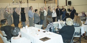 Mayor challenged and installed the Chamber board and officers for 2016-Leeds Area Chamber of Commerce Annual Awards Luncheon 2015