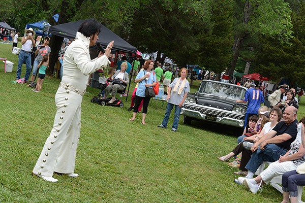 Our very own Terry Padgett - Elvis Tribute Artist, performing at Leeds Creek Bank Festival greater Birmingham Alabama area