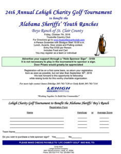 LeHigh Golf Tournament Application