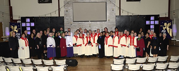 The Leeds Community Chorus and combined church choirs performed at the Leeds Arts Council's Holiday Concert in November. Participating choirs included