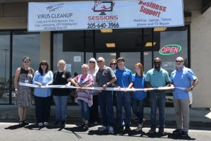 Sessions Computer Solutions, LLC Ribbon Cutting:  The City of Leeds and the Leeds Area Chamber of Commerce held a ribbon cutting at their new Leeds location. 