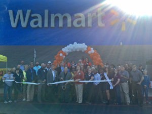 The Leeds Area Chamber of Commerce and the City of Leeds conducted a ribbon cutting at Wal-Mart last week to celebrate their online shopping service.