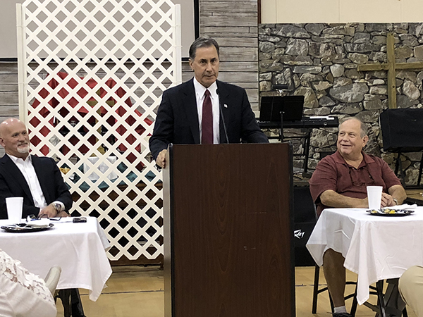 The Leeds Area Chamber of Commerce hosted US House of Representative Gary Palmer at their August meeting last week.  Congressman Palmer spoke to the group about current issues in Washington and the work he is doing there.