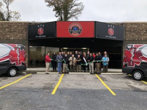 The City of Leeds and the Leeds Area Chamber of Commerce cut the ribbon at Regional Paramedic Services this week in celebration of their new location at