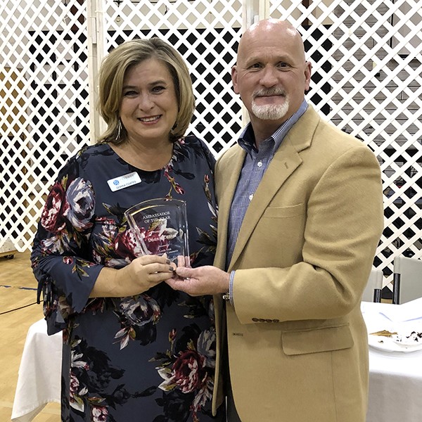 Donna Coates was presented with the Ambassador of the Year Award for her volunteer work with Leeds Corporate Ambassador Program and serving as the Chairperson this year.
