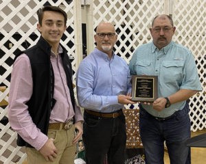 Leeds Area Chamber of Commerce Corporate Partner Lehigh Cement L-R: Chamber Diplomat Sam Sertell, Immediate Past President Brad Pool, Lehigh Cement Michael Reylander