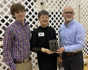 Leeds Area Chamber of Commerce Bronze Sponsor adr Business & Marketing Strategies L-R: Chamber Diplomat Cade Benton, Immediate Past President Brad Pool and Dona Bonnett