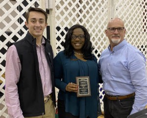 Leeds Area Chamber of Commerce Bronze Sponsor Alabama Power L-R: Chamber Diplomat Sam Sertell, Antoinette Madison and Immediate Past President Brad Pool