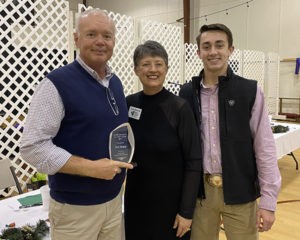 Leeds Area Chamber of Commerce Ambassador of the Year Award 2019 L-R: Pat Shipp - Moody Miracle League, Chamber President Dona Bonnett, Chamber Diplomat Sam Sertell