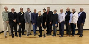 Leeds Area Chamber of Commerce Incoming 2020 Board with Leeds City Council Linda Miller