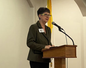 Karen Moore, accountant with Pearce, Bevill, Leesburg, Moore, P.C., presented Tax Law Changes with the SECURE Act at the Leeds Area Chamber of Commerce February luncheon. 