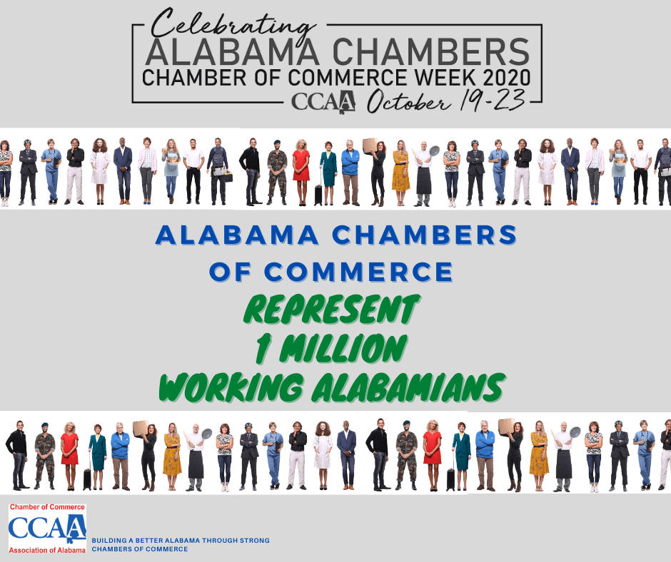Leeds Area Chamber of Commerce Celebrating Chamber of Commerce Week in Alabama – October 19-23, 2020 - President Ronald Regan once said, “no