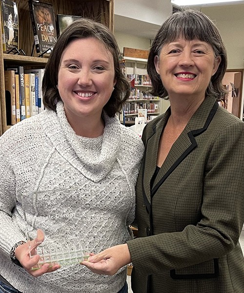 Leeds Area Chamber of Commerce announces 2020 Civic Award recipient – Melanie Carden. The award was presented by Outgoing President, Dona Bonnett