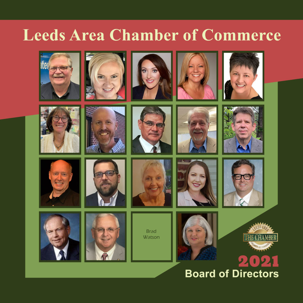 Leeds Area Chamber of Commerce 2021 Board of Directors Leeds Alabama