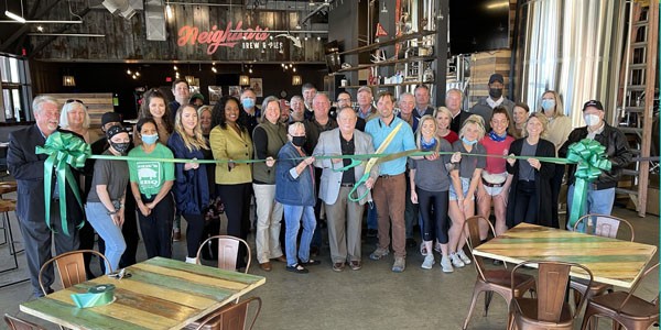 City of Leeds & Leeds Area Chamber of Commerce conducted a ribbon cutting to celebrate Grand Opening of Neighbors Brew & Pies / Saw's BBQ. 