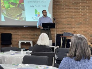 Leeds Area Chamber of Commerce had great crowd at the April luncheon last week.  Nick Sellers with The World Games 2022 was the guest speaker