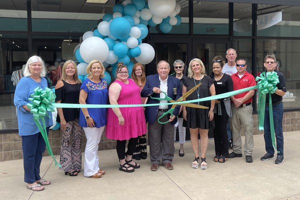 Lou Lou's Ribbon Cutting Photos.  This is a fabulous shop in Suite 680 at Shops of Grand River with all types of merchandise including ladies clothing, jewelry, accessories, home decor, giftable housewares and so much more. They will also be adding party balloons and supplies very soon.  Stop in to shop! Just another reason to shop in Leeds! #shopping #shopleeds #shoplocal #leedsalabama #minutesfrombham #his