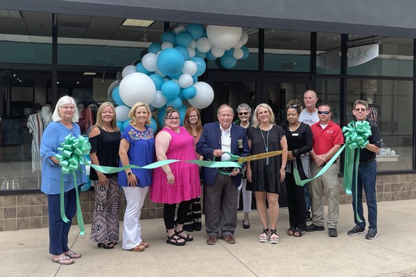 Lou Lou's Ribbon Cutting Photos.  This is a fabulous shop in Suite 680 at Shops of Grand River with all types of merchandise including ladies clothing, jewelry, accessories, home decor, giftable housewares and so much more. They will also be adding party balloons and supplies very soon.  Stop in to shop! Just another reason to shop in Leeds! #shopping #shopleeds #shoplocal #leedsalabama #minutesfrombham