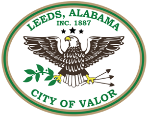 Leeds Alabama City of Valor Logo