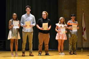 Leeds Area Chamber of Commerce awarded a $500 Diplomat scholarship to one Leeds High School graduate at the Leeds High School Awards Ceremony