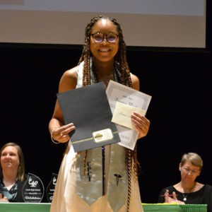 Leeds Area Chamber of Commerce awarded a $500 Diplomat scholarship to one Leeds High School graduate at the Leeds High School Awards Ceremony