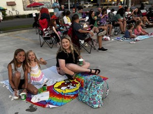 Leeds Area Chamber of Commerce, Leeds Redevelopment Authority along with Leeds Jane Culbreth Library launched the first 1st Friday Outdoor Family Movie Night