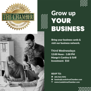 Leeds Area Chamber January Corporate Ambassador Meeting | Mango's Cantina & Grill - Ambassador meeting will be held Wednesday, January 18