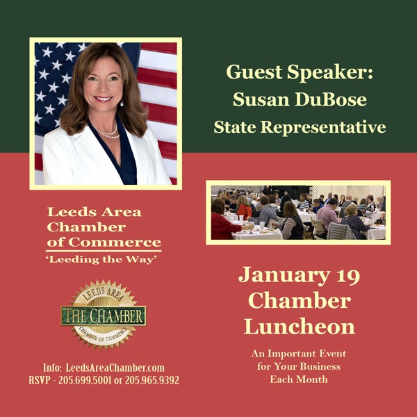 Leeds Area Chamber of Commerce January Chamber Luncheon | Leeds First United Methodist Church - Start the New Year off right and RSVP Now