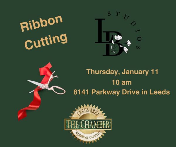LB Studios Ribbon Cutting - Thursday, January 11, 2024 - 10:00 am | Join the Leeds Area Chamber of Commerce and the City of Leeds, Alabama for