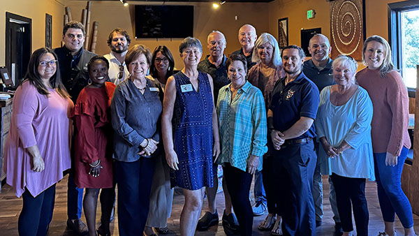 2024 Leeds Area Chamber of Commerce Corporate Ambassadors at Mango's Cantina & Grill for their monthly meeting