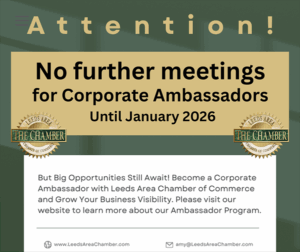 Corporate ambassador update: there will be no further Corporate Ambassador meetings until January 2026 as we take this time to revamp and