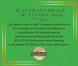 Could Your Business Be a 2026 Leeds Small Business of the Year | Leeds Area Chamber of Commerce is now accepting nominations for the 2026