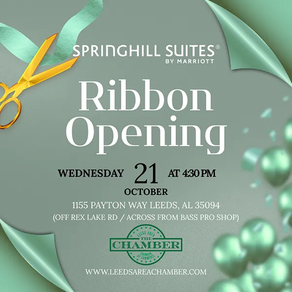 SpringHill Suites by Marriott Leeds Grand Opening - Ribbon Cutting | Leeds Area Chamber of Commerce is excited to celebrate the grand opening